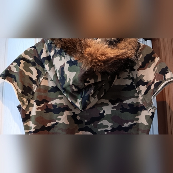 Zip-Up Camouflage Mini Dress (NWT) - Picture 4 of 6